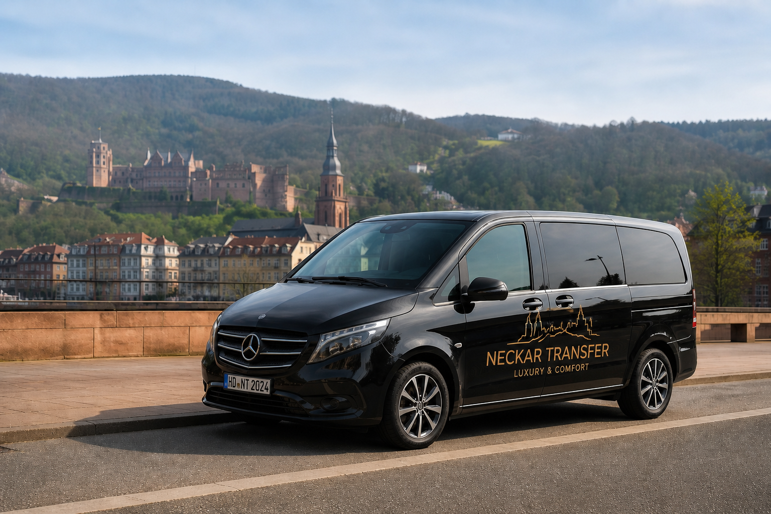 Hochzeitsfahrten und Eventfahrten in Heidelberg mit exklusivem Chauffeur und Limousinenservice von NeckarTransfer für besondere Anlässe