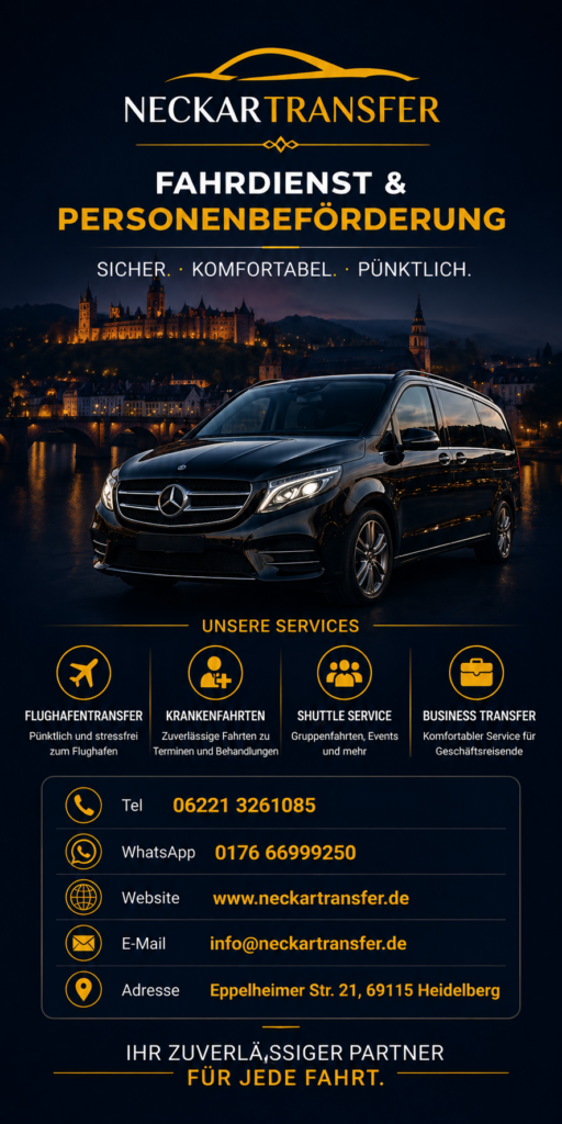 Taxi Heidelberg – zuverlässige fahrdienst